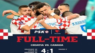 Atual vice-campeã, Croácia vira sobre Canadá e vence pelo placar de 4 x 1, na Copa do Mundo