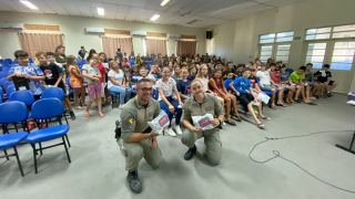Brigada Militar realiza palestra com o tema "Jovem Cidadão" em escola de São Lourenço do Sul 