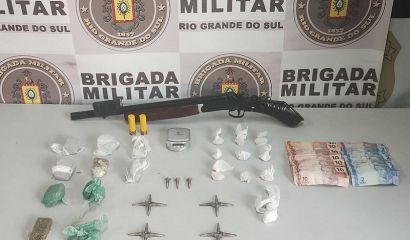 Homem é preso pela Brigada Militar, em Rio Grande, por tráfico de drogas