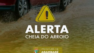 Nível do arroio está subindo devido às intensas chuvas, em Arambaré, e requer atenção da população