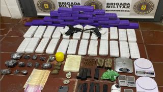 Brigada Militar prende homem com armas e 35 quilos de drogas, em São Jerônimo