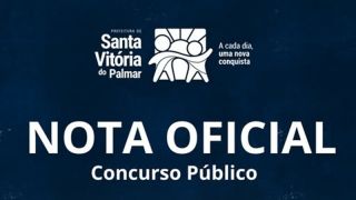Em nota oficial, Prefeitura de Santa Vitória do Palmar anuncia cancelamento de concurso após suspeita de fraude