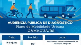 Prefeitura de Camaquã realiza audiência pública sobre o Plano de Mobilidade Urbana; veja como participar