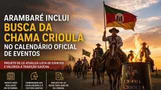 Arambaré inclui Busca da Chama Crioula no calendário oficial de eventos do município