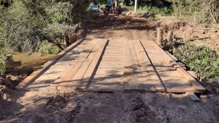 Ponte no Travessão dos Loskar é reconstruída e melhora acesso na região da Perdida, em Camaquã