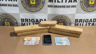 Homem foragido é preso com cerca de 3 quilos de maconha em ação da Brigada Militar, em Pelotas