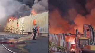 Incêndio em indústria têxtil mobiliza 60 bombeiros, 113 mil litros de água e dura 15 horas em Itajaí/SC