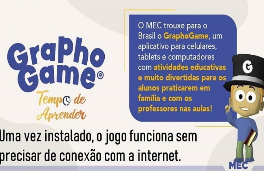 Ministério da Educação - MEC - O aplicativo GraphoGame Brasil já conta com  mais de 300 mil downloads. O app é uma iniciativa do MEC em parceria com o  Instituto do Cérebro