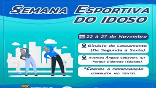 Semana Esportiva do Idoso, em Eldorado do Sul, será realizada de 22 a 27 de novembro