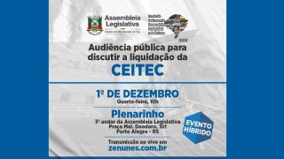 Audiência Pública discutirá a liquidação da  CEITEC, nesta quarta, dia 1º de dezembro, às 10h
