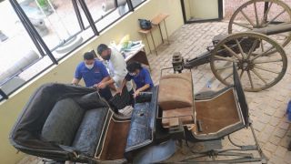 Museu Julio de Castilhos inicia restauro da carruagem que pertenceu a Carlos Barbosa