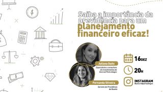 Unicred Porto Alegre promove live para debater planejamento financeiro e previdência