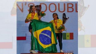 Natalia Guitler conquista ouro no Mundial entre duplas de Tedball