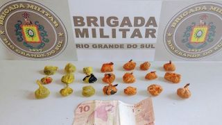 Brigada Militar prende jovem, de 19 anos, por tráfico de drogas em Cachoeira do Sul