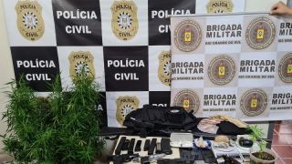 Brigada Militar e Polícia Civil apreendem armas e realizam prisões nos municípios de Vale Verde e Charqueadas