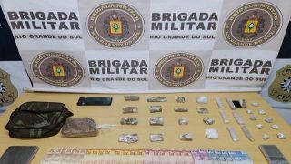 Brigada Militar prende homem por tráfico de drogas no Bairro Columbia City, em Guaíba