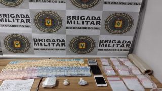 Brigada Militar prende homem por tráfico de drogas no Bairro São Francisco Xavier, em Venâncio Aires