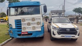Brigada Militar recupera caminhão roubado, em Eldorado do Sul 