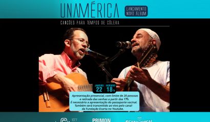 Grupo Unamérica lança novo álbum no Ecarta Musical no sábado, dia 22 de janeiro, às 18h