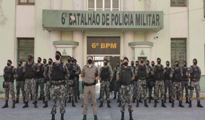 6º BPM recebe reforço de efetivo para prevenção dos Crimes Violentos Letais Intencionais, em Rio Grande