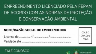 Placas de licenciamento ambiental da Fepam passam a conter QR Code