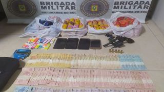 Após roubarem mercado em Barra do Ribeiro, dois suspeitos são presos pela BM, em Camaquã