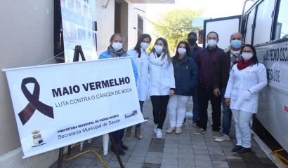 Prefeitura de Pedro Osório, através da Saúde, realiza campanha Maio Vermelho e vacinação