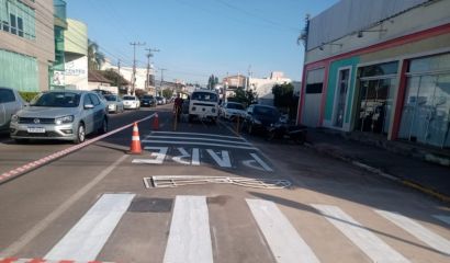 Divisão de Trânsito revitaliza sinalização no centro e em estradas do interior de Camaquã