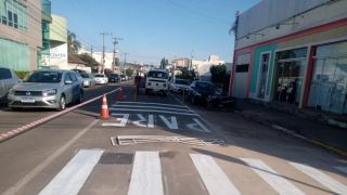 Divisão de Trânsito revitaliza sinalização no centro e em estradas do interior de Camaquã
