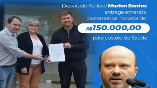 Deputado Marlon Santos entrega oficialmente R$ 150 mil destinados à Saúde de Cristal