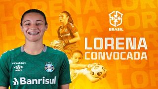 Goleira das Gurias Gremistas Lorena é convocada para Seleção Brasileira para disputa da Copa América