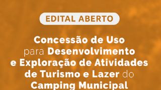 Concessão de uso de área do Camping Municipal (8,38 hectares), pelo período de 5 anos, em São Lourenço do Sul