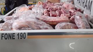 ABIGEATO: Cerca de 1.200 kg de carnes e outros produtos impróprios para o consumo foram apreendidos pela BM na região Sul