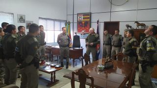 CRPO Sul recebe reforço de alunos-oficiais em estágio supervisionado de quinze futuros capitães da Brigada Militar