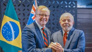 Em Hiroshima, Presidente Lula se reúne com primeiro-ministro australiano