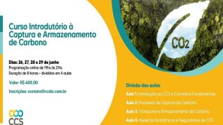 CCS Brasil lança curso de introdução à Captura e Armazenamento de Carbono