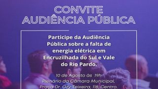 Prefeitura realiza audiência pública sobre a falta de energia elétrica em Encruzilhada do Sul