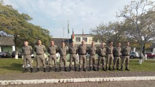 4° BPM recebe sete novos soldados que atuarão no policiamento em Pelotas