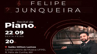 Conservatório de Música da UFPel recebe Recital de Piano nesta sexta, dia 22 de setembro