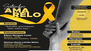Secretaria Municipal de Saúde de Eldorado do Sul promove palestra alusiva ao Setembro Amarelo