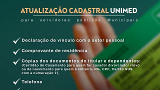 Atualização Cadastral da Unimed dos servidores da Prefeitura de São Lourenço do Sul até dia 30 de setembro 