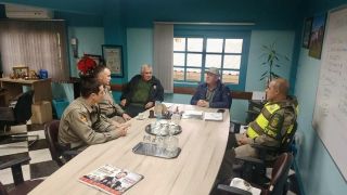 Brigada Militar reúne-se com Prefeito de Pântano Grande para apoio à comunidade atingida pelas chuvas
