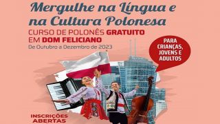 Curso de polonês gratuito em Dom Feliciano, de outubro a dezembro de 2023, para crianças, jovens e adultos