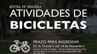 Prefeitura de Arambaré publica chamamento público para compartilhamento de bicicletas