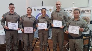 Policiais Militares do 30°BPM concluem o curso de Capacitação Patrulha Maria da Penha, em Pelotas