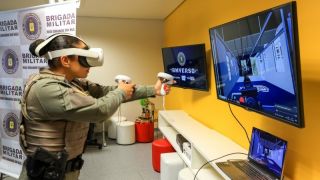 Realidade virtual auxilia no treinamento de policiais militares no Rio Grande do Sul
