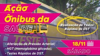 Secretaria de Saúde de Eldorado do Sul promove ação com ônibus da saúde neste sábado, dia 18 de novembro