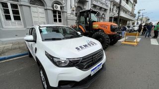Patrulha agrícola de Uruguaiana agora tem novo trator e novo veículo, beneficiando 483 pequenos produtores rurais