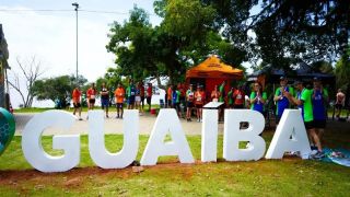Guaíba recebe novo letreiro do " Eu Amo Guaíba ", instalado na Praia da Alegria