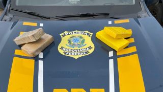 PRF prende traficante com 4 quilos de cocaína e crack na BR-293 em Bagé